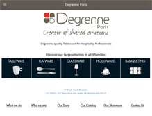 Tablet Screenshot of degrenneparis.us